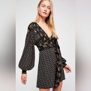 Free People Wonderland Printed Mini Dress